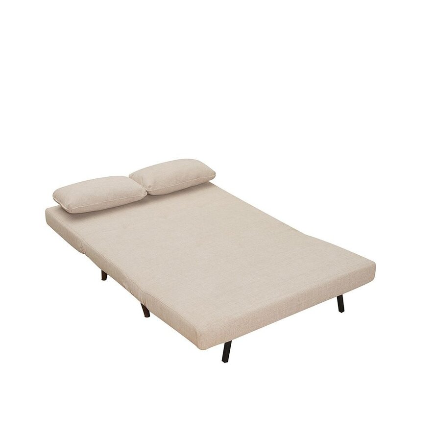 Schlafsofa 1,5-Sitzer Kristian recycelter Stoff beige