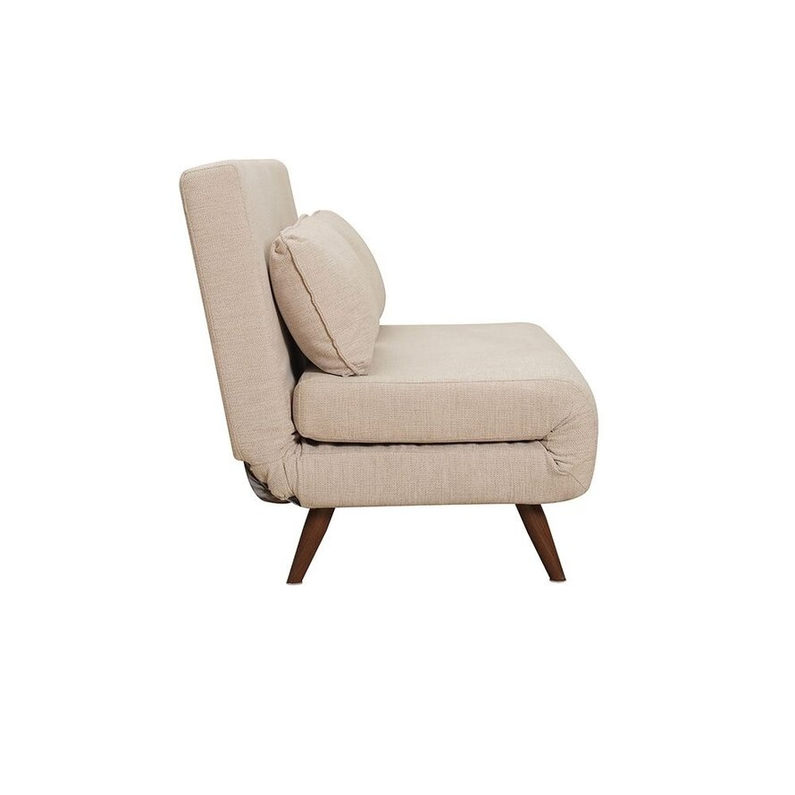 Schlafsofa 1,5-Sitzer Kristian recycelter Stoff beige