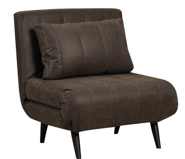 Bronx71 Schlafsessel Hanna Eco-Leder anthrazit