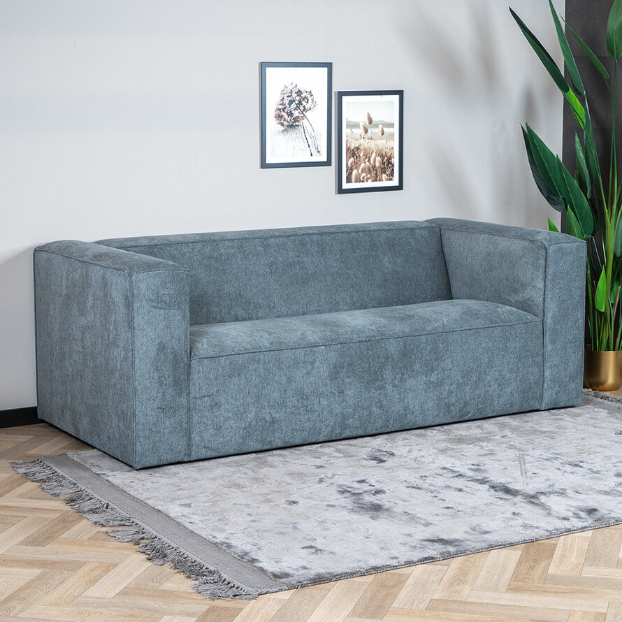 Design Sofa Memphis 2,5-Sitzer Stoff anthrazit