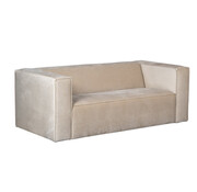 Bronx71 Samt Sofa Memphis 2,5-Sitzer beige