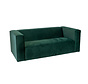 Samt Sofa Memphis 2,5-Sitzer dunkelgrün