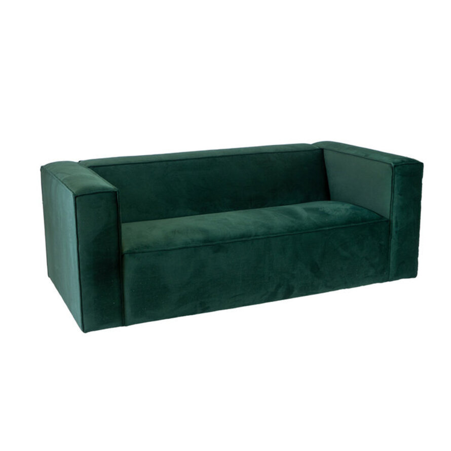 Samt Sofa Memphis 2,5-Sitzer dunkelgrün