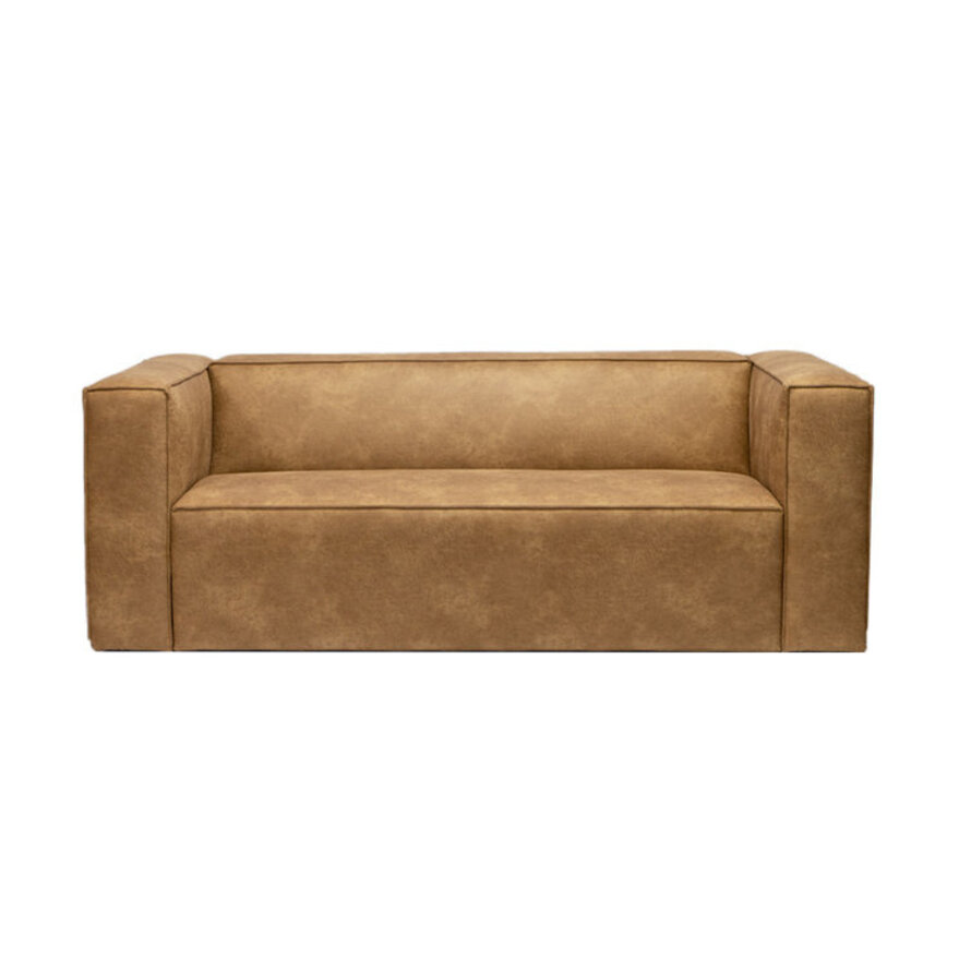 Leder Sofa Memphis 2,5-Sitzer beige