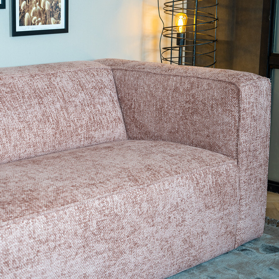 Chenille Sofa Memphis 2,5-Sitzer rosa