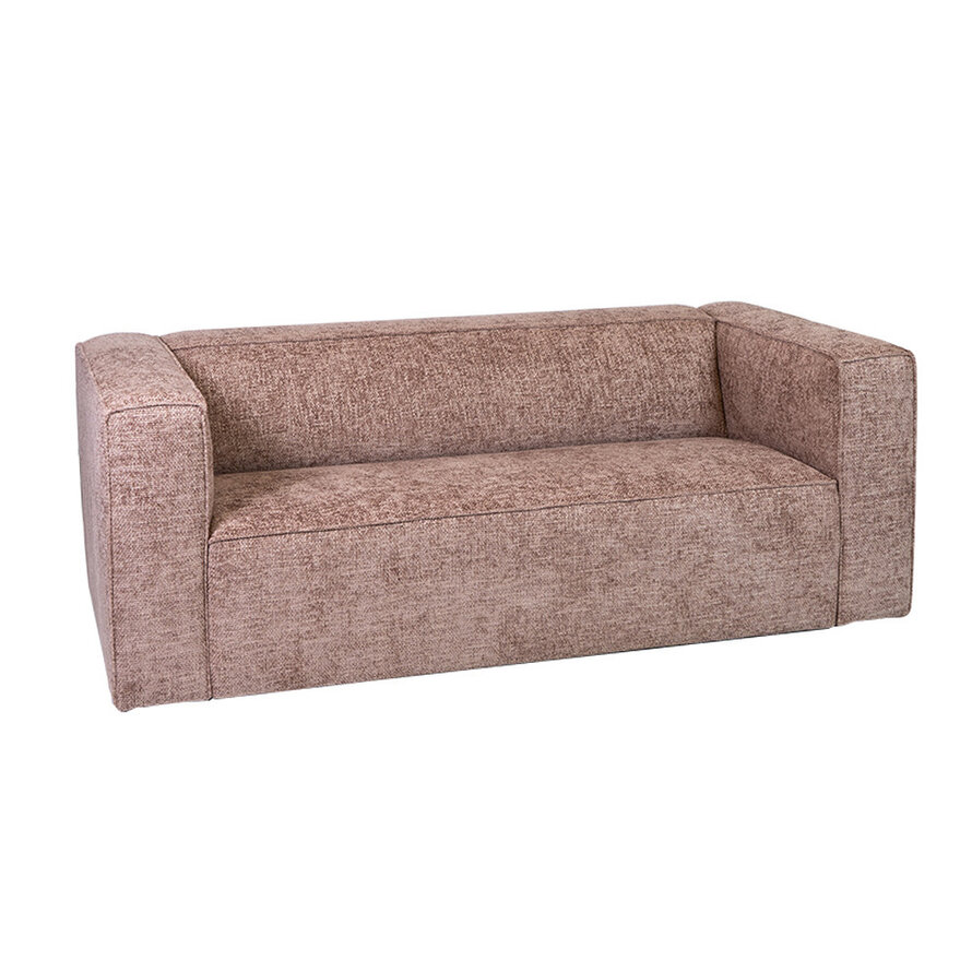 Chenille Sofa Memphis 2,5-Sitzer rosa