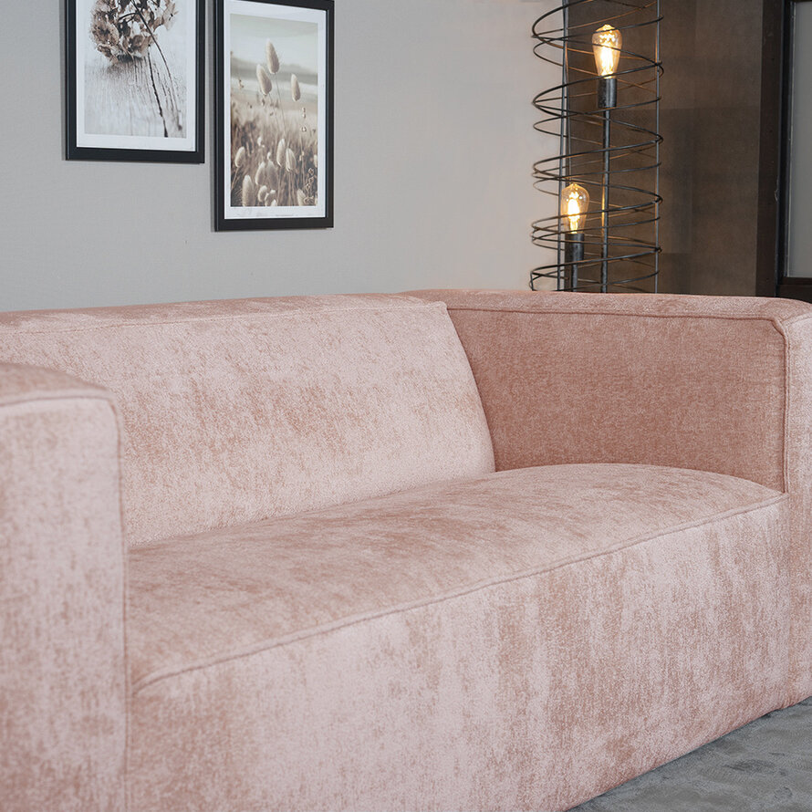 Chenille Sofa Memphis 2,5-Sitzer pink