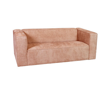 Bronx71 Chenille Sofa Memphis 2,5-Sitzer pink
