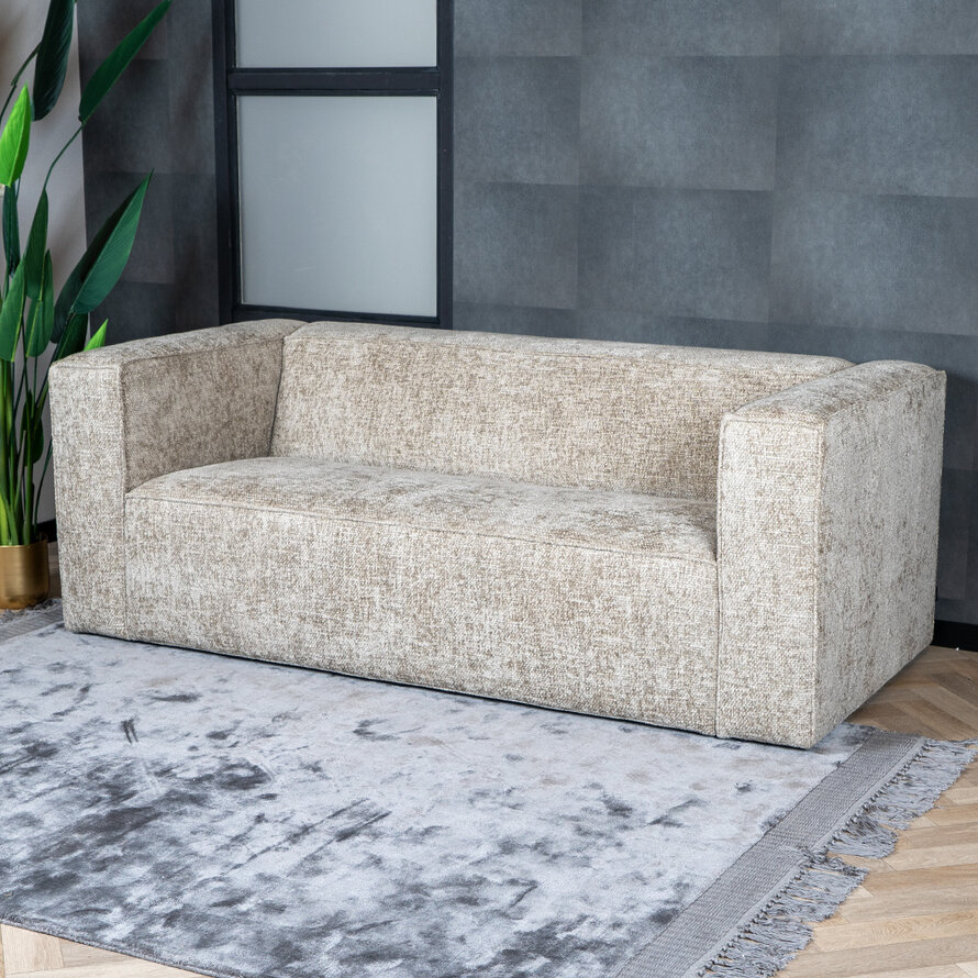 Chenille Sofa Memphis 2,5-Sitzer taupe