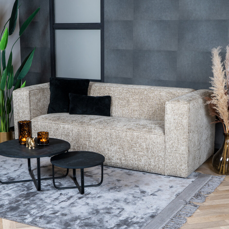 Chenille Sofa Memphis 2,5-Sitzer taupe