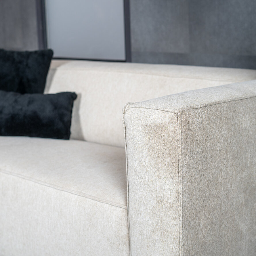 Design Sofa Memphis 2,5-Sitzer Stoff taupe