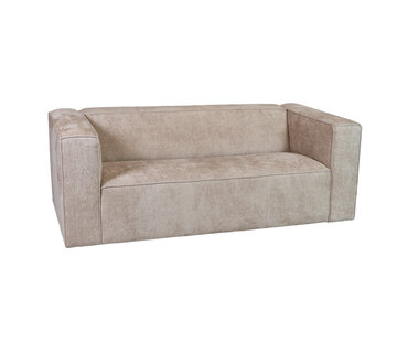 Bronx71 Chenille Sofa Memphis 2,5-Sitzer weiß