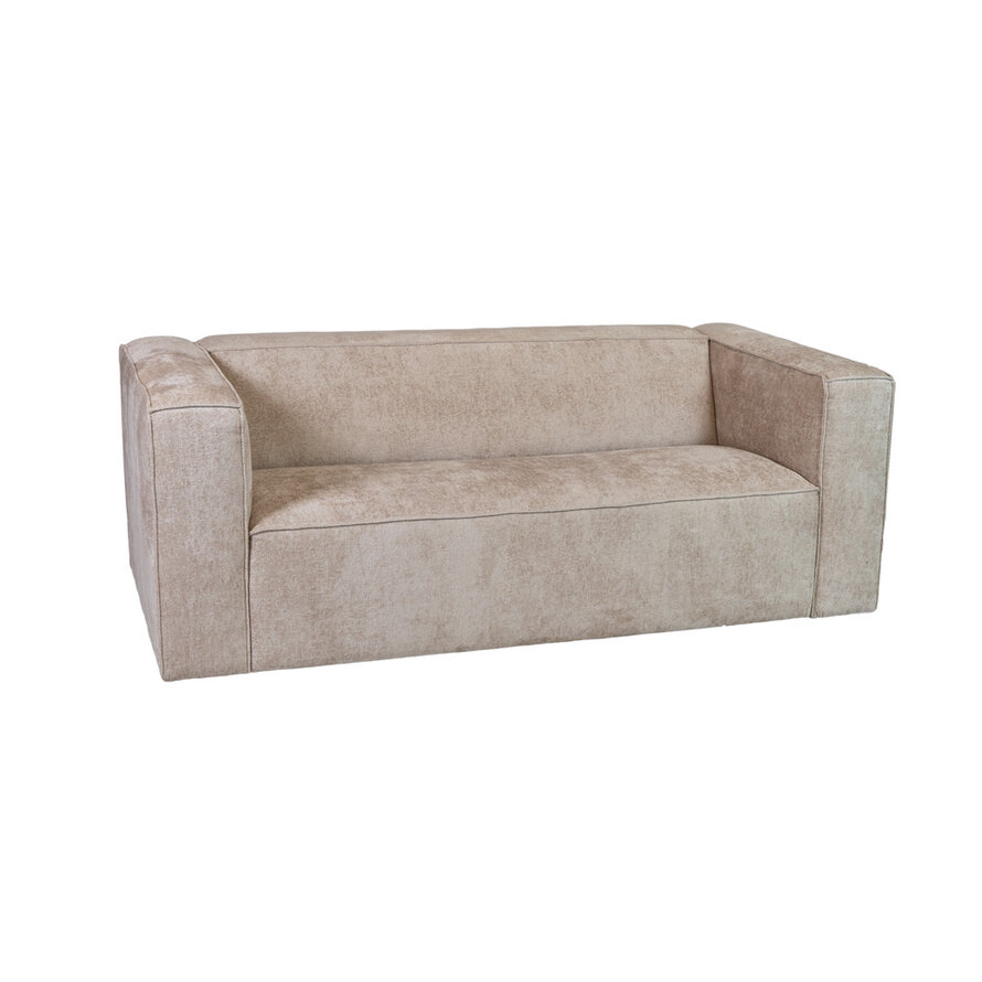 Chenille Sofa Memphis 2,5-Sitzer weiß