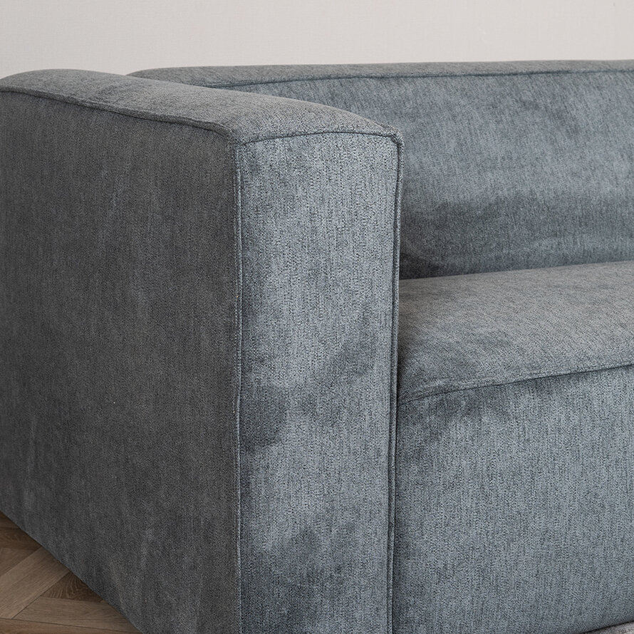 Design Sofa Memphis 3-Sitzer Stoff anthrazit