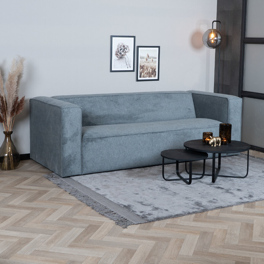 Design Sofa Memphis 3-Sitzer Stoff anthrazit