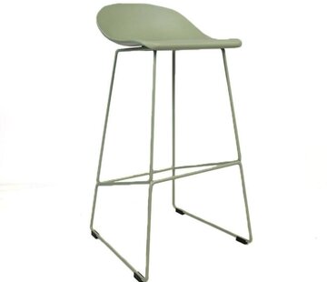 Gastro Barhocker Erica skandinavisch Design mintgrün 76 cm