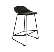 Gastro Barhocker Erica skandinavisch Design schwarz 66 cm