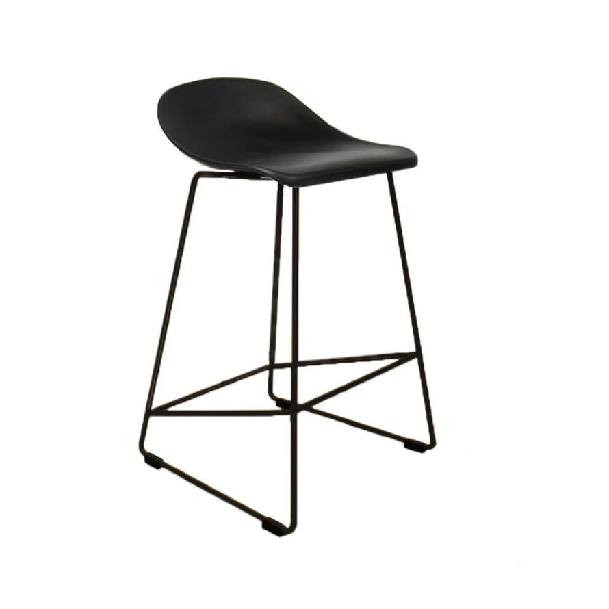 Gastro Barhocker Erica skandinavisch Design schwarz 66 cm