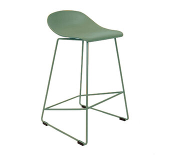 Gastro Barhocker Erica skandinavisch Design grün 66 cm