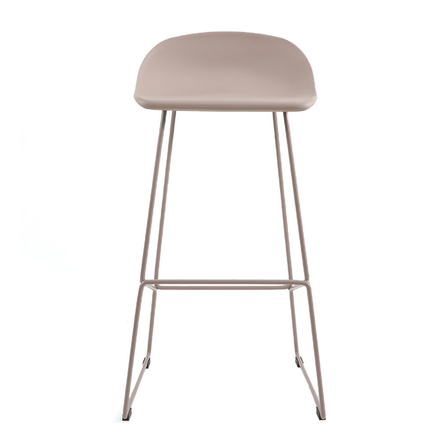 Gastro Barhocker Erica skandinavisch Design taupe 76 cm