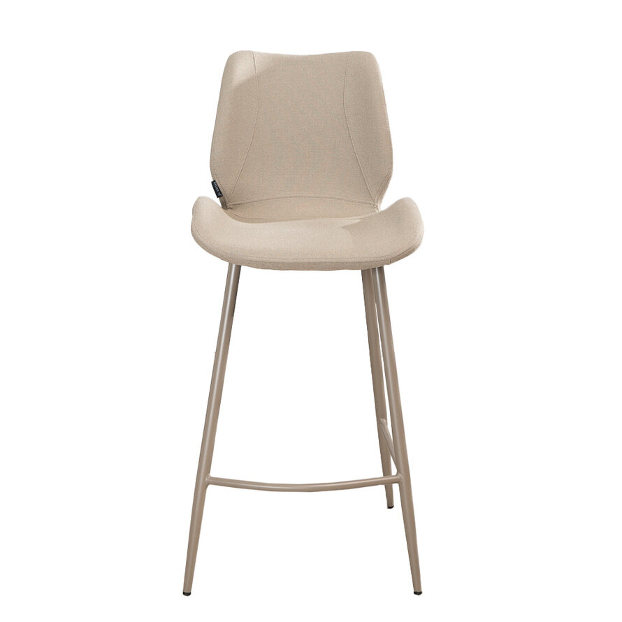 Barhocker Jena taupe recycelter Stoff 69 cm