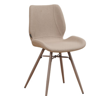 Bronx71 Esszimmerstuhl Jena recycelter Stoff taupe