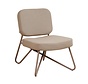 Sessel Viggo taupe recycelter Stoff