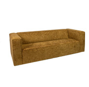 Bronx71 Chenille Sofa Memphis 3-Sitzer ockergelb/cognac