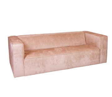 Bronx71 Chenille Sofa Memphis 3-Sitzer pink