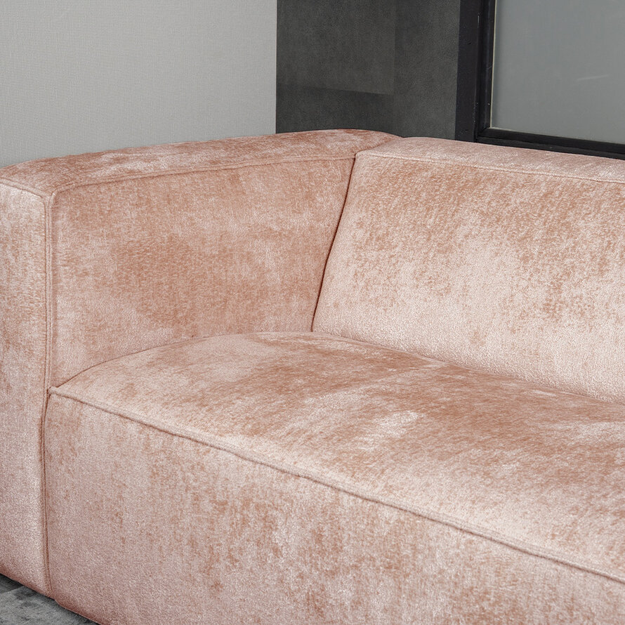 Chenille Sofa Memphis 3-Sitzer pink