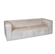 Bronx71 Chenille Sofa Memphis 3-Sitzer weiß