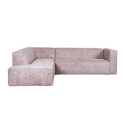 Bronx71 Ecksofa Memphis Chenille rosa links