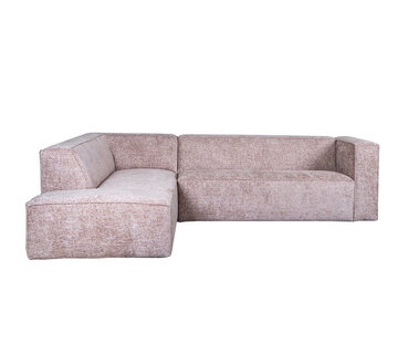 Bronx71 Ecksofa Memphis Chenille rosa links