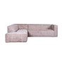 Ecksofa Memphis Chenille rosa links