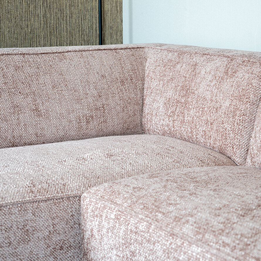 Ecksofa Memphis Chenille rosa links