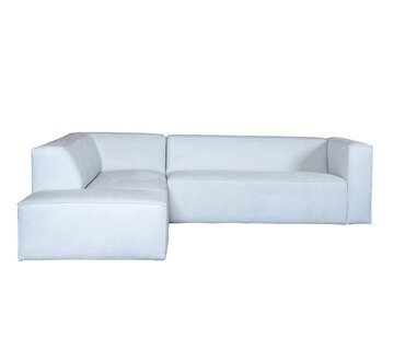 Bronx71 Ecksofa Memphis Stoff off white links