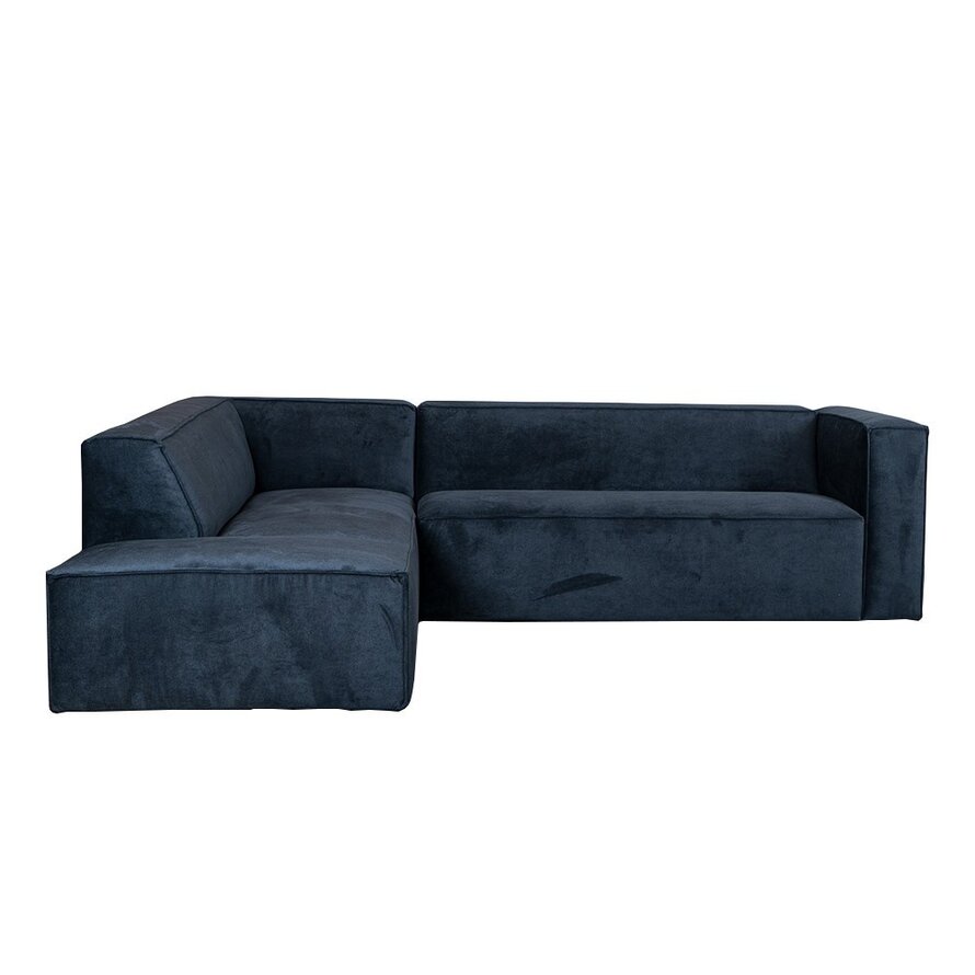 Ecksofa Memphis Stoff schwarz links