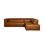 Ecksofa Memphis Leder cognac rechts