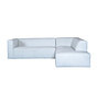 Ecksofa Memphis Stoff off white rechts