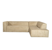 Bronx71 Ecksofa Memphis Stoff taupe rechts