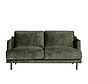 Samt Sofa Denver 2,5-Sitzer grün
