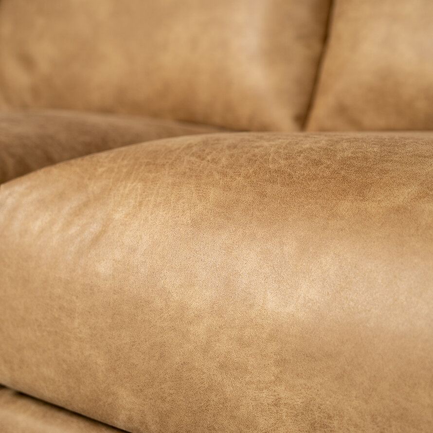 Leder Sofa Denver 2,5-Sitzer beige