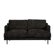 Bronx71 Chenille Sofa Denver 2,5-Sitzer schwarz