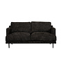 Chenille Sofa Denver 2,5-Sitzer schwarz