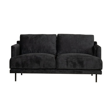 Bronx71 Design Sofa Denver 2,5-Sitzer Stoff schwarz