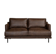 Bronx71 Leder Sofa Denver 2,5-Sitzer braun