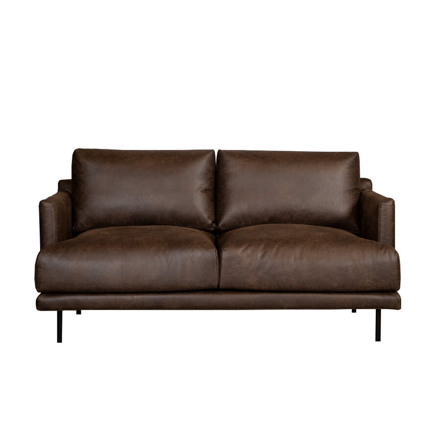 Leder Sofa Denver 2,5-Sitzer braun