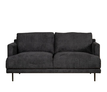 Bronx71 Bouclé Sofa Denver 2,5-Sitzer schwarz