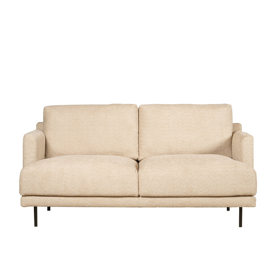 Bouclé Sofa Denver 2,5-Sitzer beige