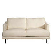 Bronx71 Bouclé Sofa Denver 2,5-Sitzer weiß